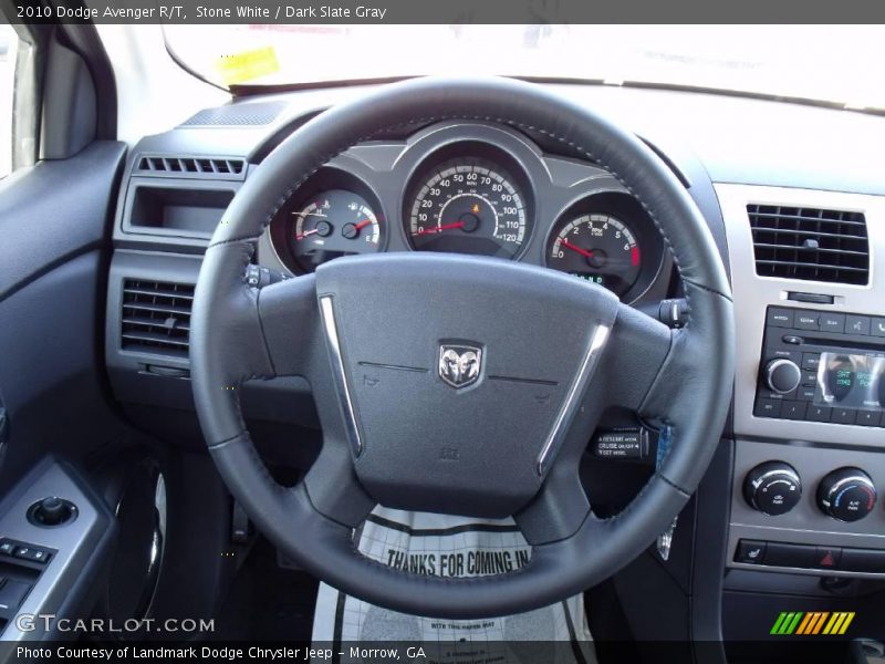 Stone White / Dark Slate Gray 2010 Dodge Avenger R/T