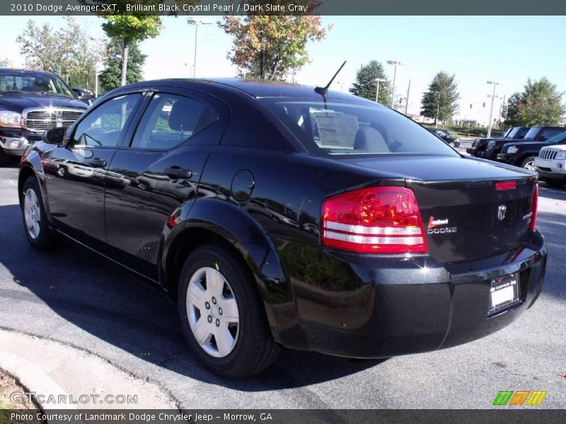 Brilliant Black Crystal Pearl / Dark Slate Gray 2010 Dodge Avenger SXT