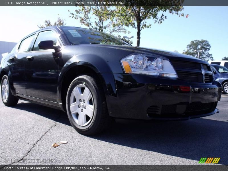 Brilliant Black Crystal Pearl / Dark Slate Gray 2010 Dodge Avenger SXT