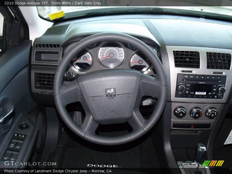 Stone White / Dark Slate Gray 2010 Dodge Avenger SXT