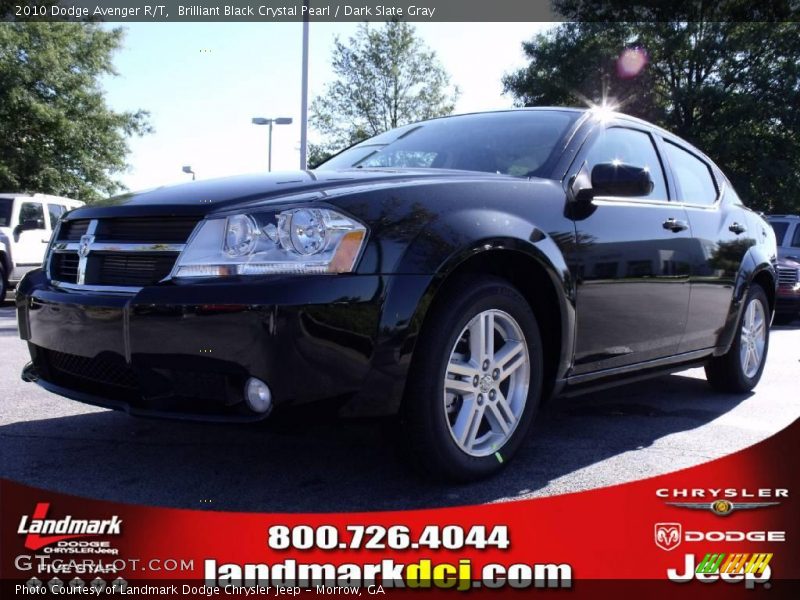 Brilliant Black Crystal Pearl / Dark Slate Gray 2010 Dodge Avenger R/T