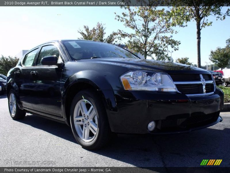 Brilliant Black Crystal Pearl / Dark Slate Gray 2010 Dodge Avenger R/T