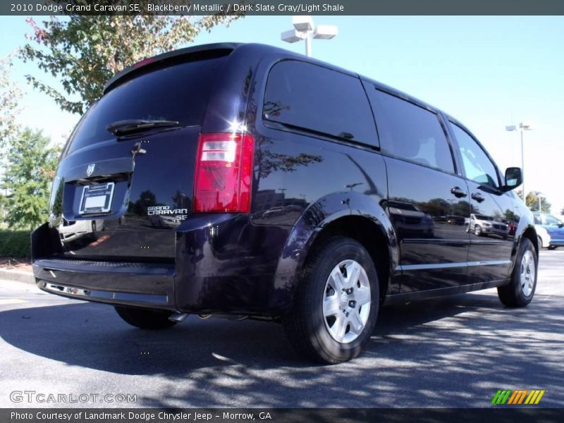 Blackberry Metallic / Dark Slate Gray/Light Shale 2010 Dodge Grand Caravan SE