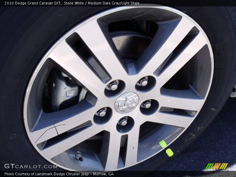 Stone White / Medium Slate Gray/Light Shale 2010 Dodge Grand Caravan SXT