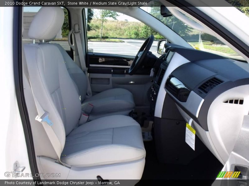 Stone White / Medium Slate Gray/Light Shale 2010 Dodge Grand Caravan SXT