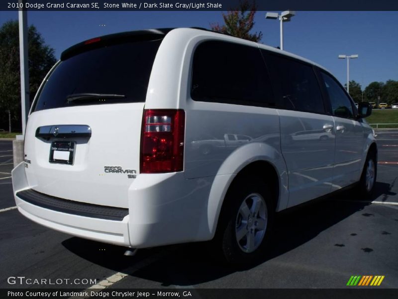 Stone White / Dark Slate Gray/Light Shale 2010 Dodge Grand Caravan SE