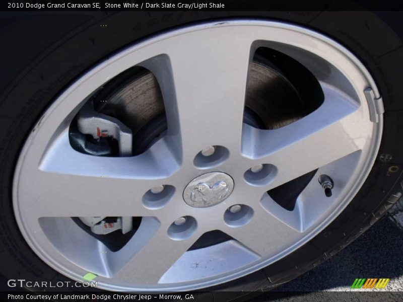 Stone White / Dark Slate Gray/Light Shale 2010 Dodge Grand Caravan SE