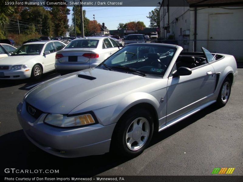 Silver Metallic / Dark Charcoal 1999 Ford Mustang V6 Convertible