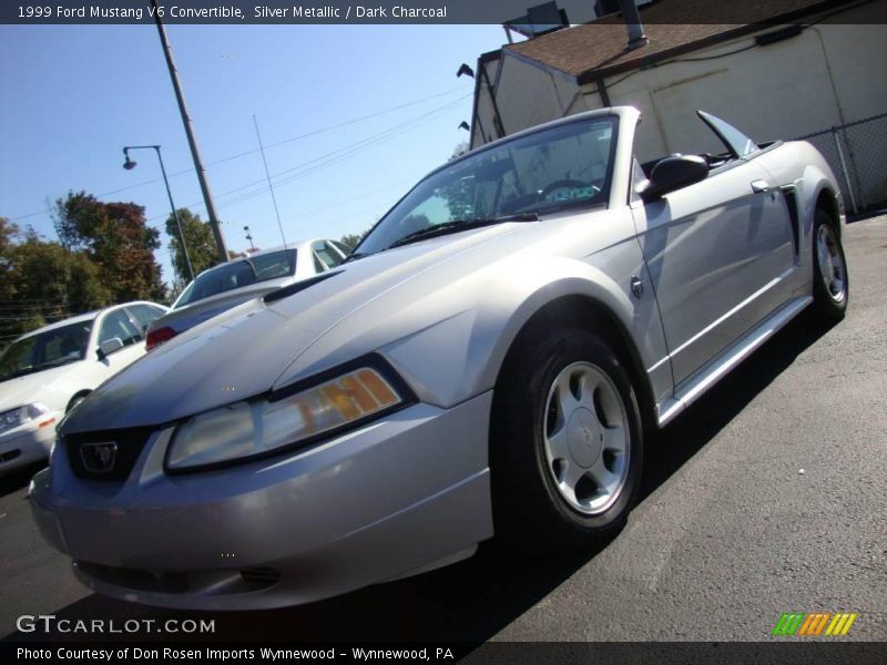 Silver Metallic / Dark Charcoal 1999 Ford Mustang V6 Convertible