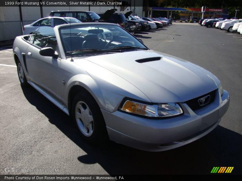 Silver Metallic / Dark Charcoal 1999 Ford Mustang V6 Convertible