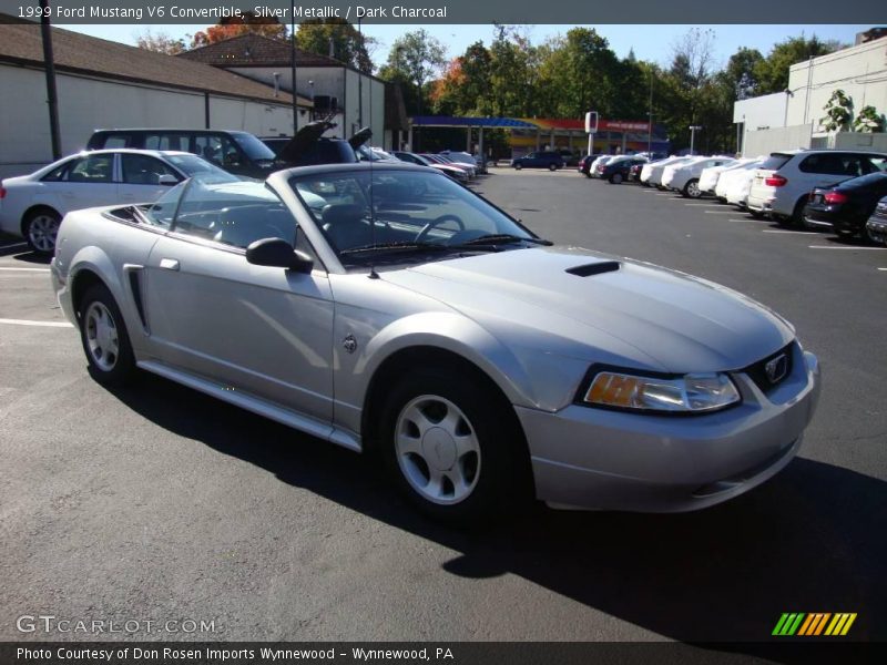 Silver Metallic / Dark Charcoal 1999 Ford Mustang V6 Convertible