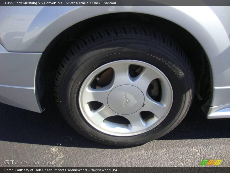 Silver Metallic / Dark Charcoal 1999 Ford Mustang V6 Convertible