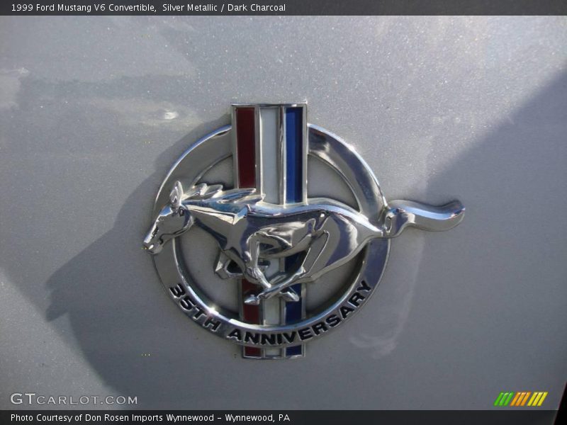 Silver Metallic / Dark Charcoal 1999 Ford Mustang V6 Convertible