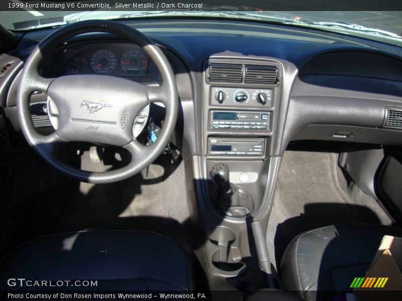 Silver Metallic / Dark Charcoal 1999 Ford Mustang V6 Convertible