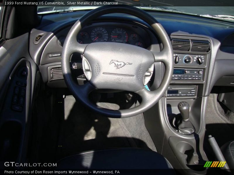 Silver Metallic / Dark Charcoal 1999 Ford Mustang V6 Convertible