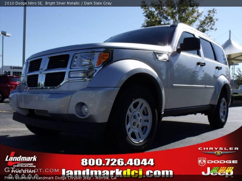 Bright Silver Metallic / Dark Slate Gray 2010 Dodge Nitro SE
