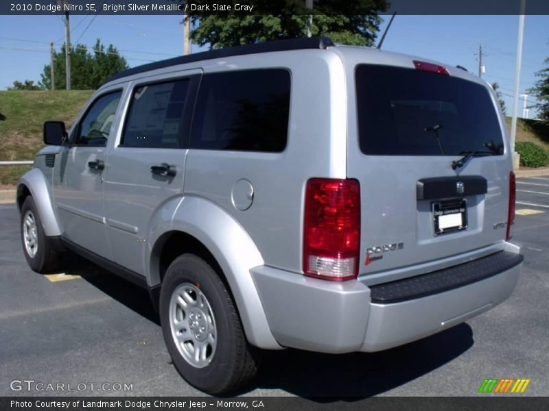 Bright Silver Metallic / Dark Slate Gray 2010 Dodge Nitro SE