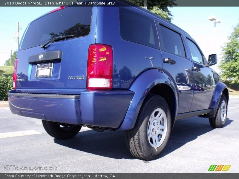 Deep Water Blue Pearl / Dark Slate Gray 2010 Dodge Nitro SE