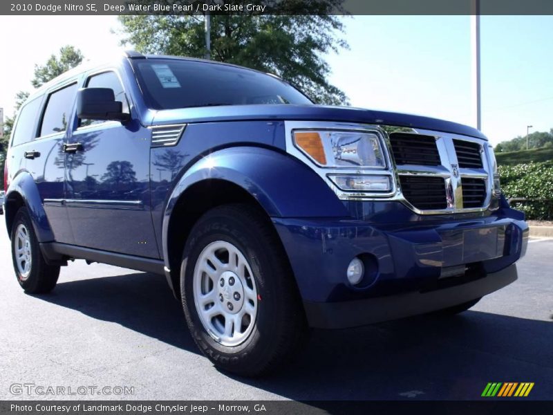 Deep Water Blue Pearl / Dark Slate Gray 2010 Dodge Nitro SE