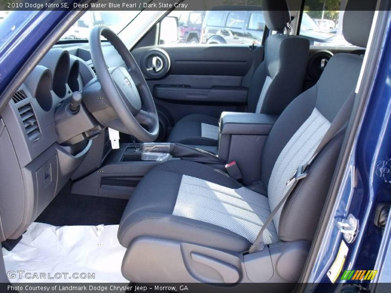 Deep Water Blue Pearl / Dark Slate Gray 2010 Dodge Nitro SE