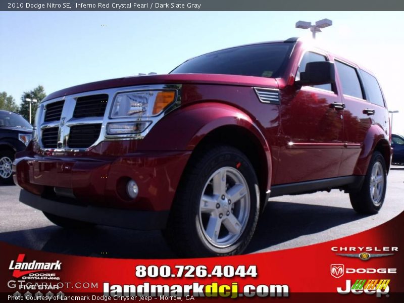 Inferno Red Crystal Pearl / Dark Slate Gray 2010 Dodge Nitro SE