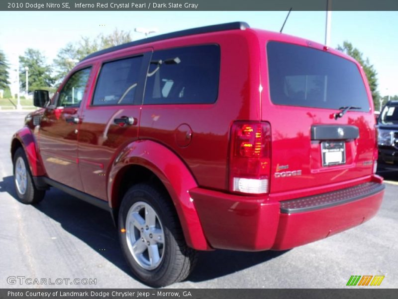 Inferno Red Crystal Pearl / Dark Slate Gray 2010 Dodge Nitro SE