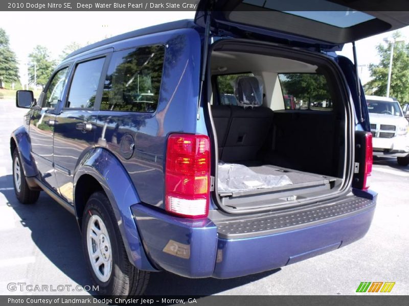 Deep Water Blue Pearl / Dark Slate Gray 2010 Dodge Nitro SE