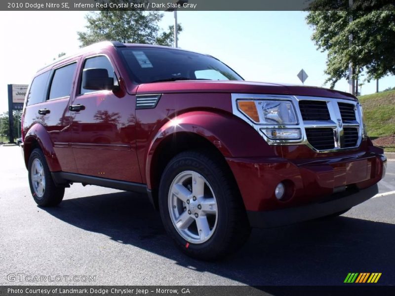 Inferno Red Crystal Pearl / Dark Slate Gray 2010 Dodge Nitro SE