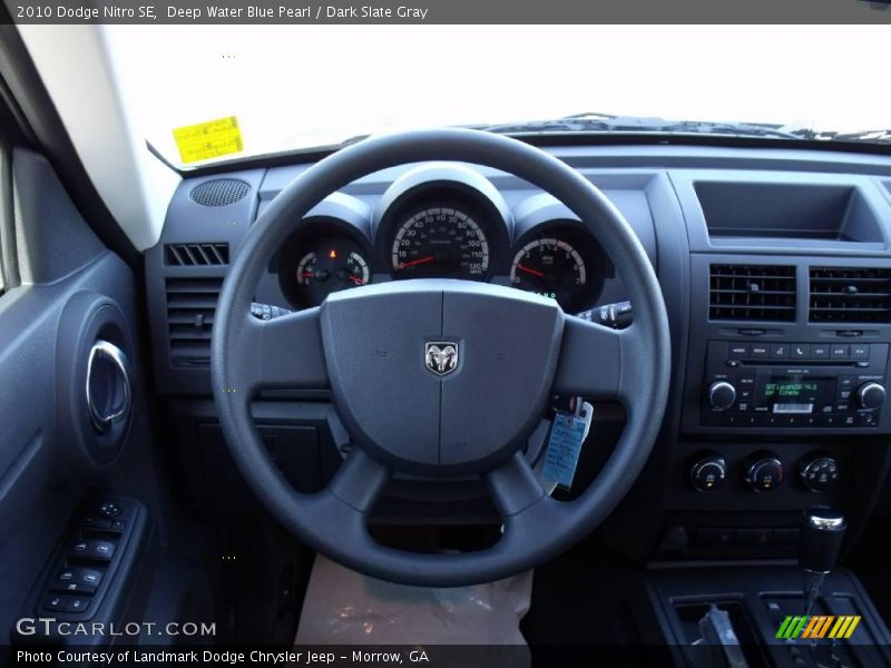 Deep Water Blue Pearl / Dark Slate Gray 2010 Dodge Nitro SE