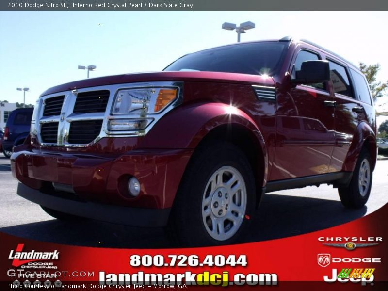 Inferno Red Crystal Pearl / Dark Slate Gray 2010 Dodge Nitro SE