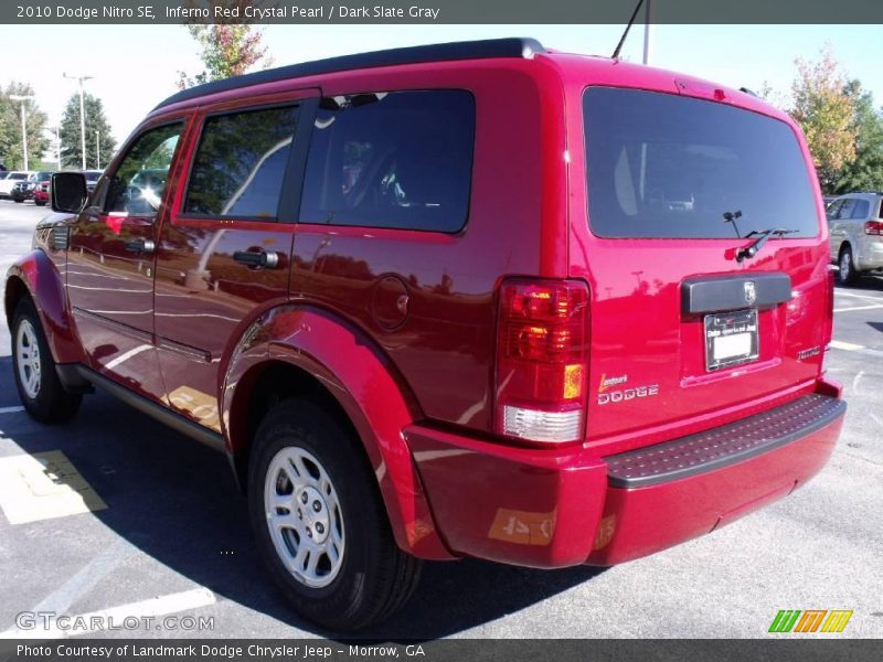 Inferno Red Crystal Pearl / Dark Slate Gray 2010 Dodge Nitro SE