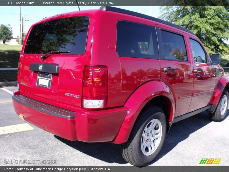 Inferno Red Crystal Pearl / Dark Slate Gray 2010 Dodge Nitro SE