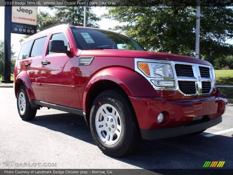 Inferno Red Crystal Pearl / Dark Slate Gray 2010 Dodge Nitro SE