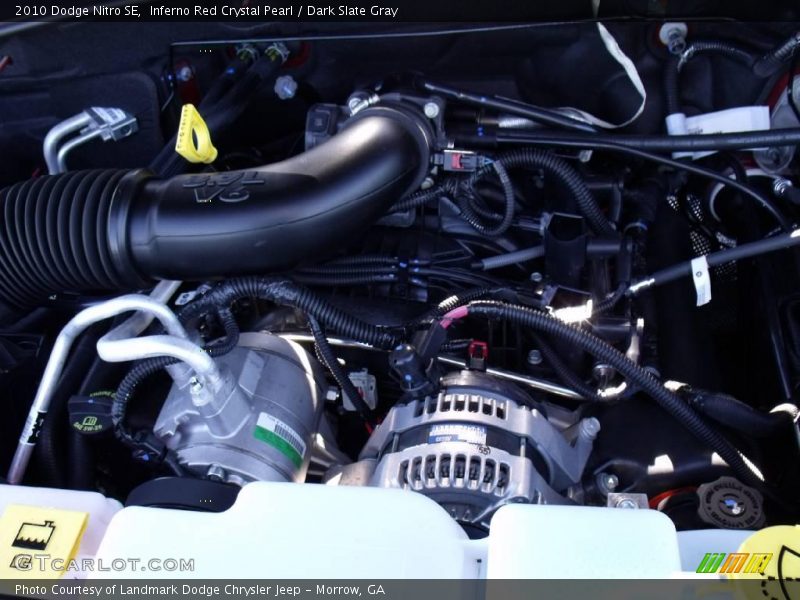 Inferno Red Crystal Pearl / Dark Slate Gray 2010 Dodge Nitro SE