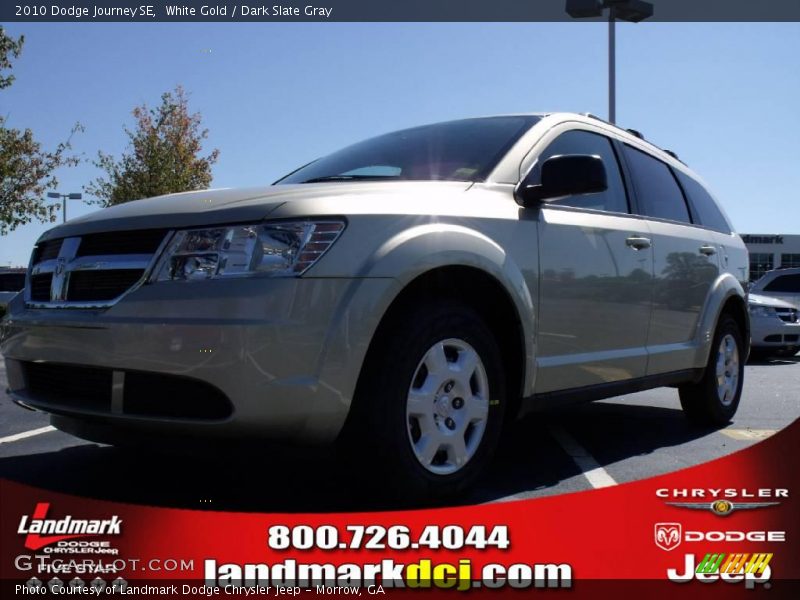White Gold / Dark Slate Gray 2010 Dodge Journey SE