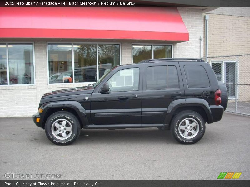Black Clearcoat / Medium Slate Gray 2005 Jeep Liberty Renegade 4x4