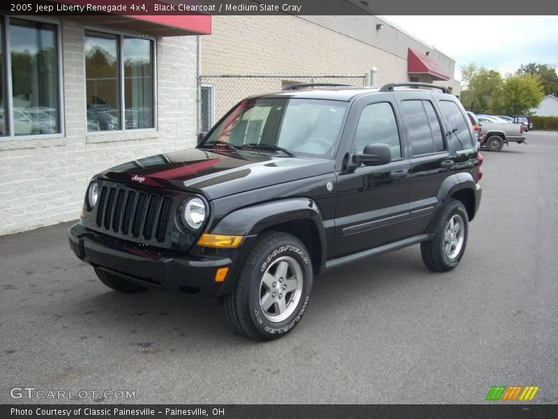 Black Clearcoat / Medium Slate Gray 2005 Jeep Liberty Renegade 4x4