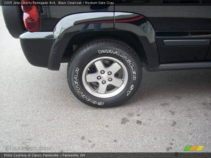 Black Clearcoat / Medium Slate Gray 2005 Jeep Liberty Renegade 4x4