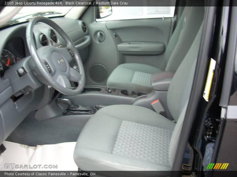 Black Clearcoat / Medium Slate Gray 2005 Jeep Liberty Renegade 4x4