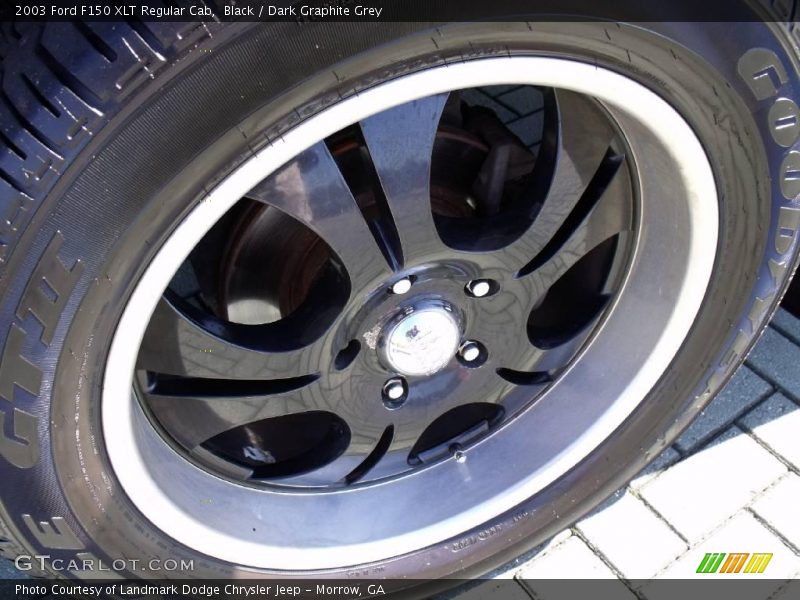 Black / Dark Graphite Grey 2003 Ford F150 XLT Regular Cab