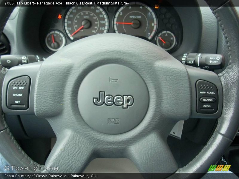 Black Clearcoat / Medium Slate Gray 2005 Jeep Liberty Renegade 4x4