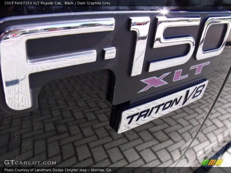 Black / Dark Graphite Grey 2003 Ford F150 XLT Regular Cab