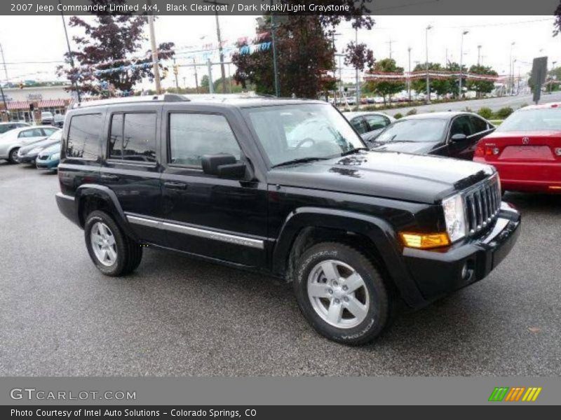 Black Clearcoat / Dark Khaki/Light Graystone 2007 Jeep Commander Limited 4x4