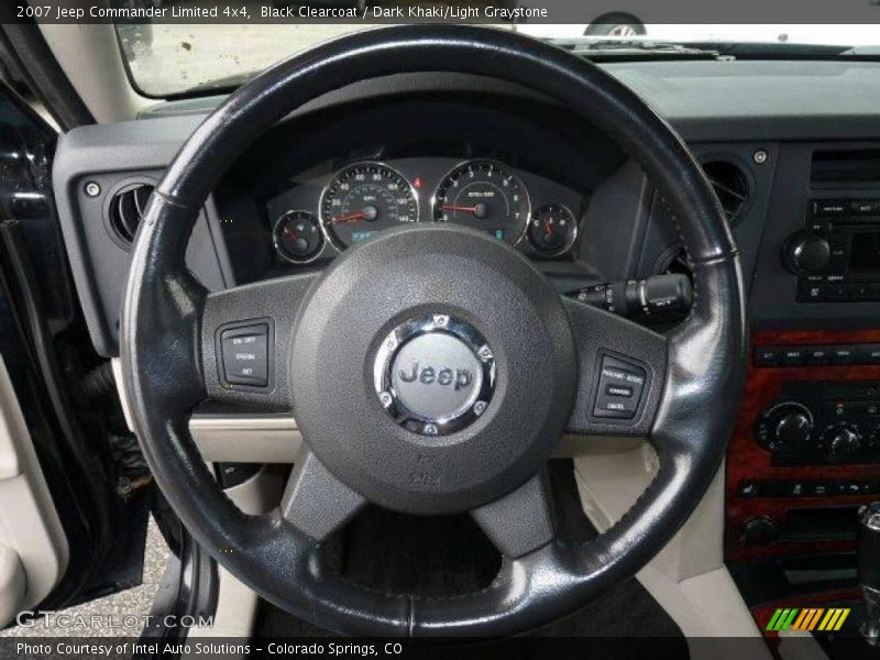 Black Clearcoat / Dark Khaki/Light Graystone 2007 Jeep Commander Limited 4x4