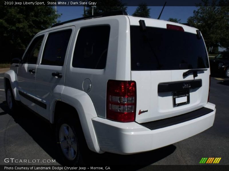 Stone White / Dark Slate Gray 2010 Jeep Liberty Sport