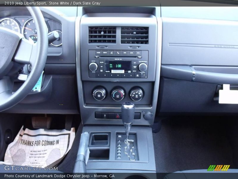 Stone White / Dark Slate Gray 2010 Jeep Liberty Sport