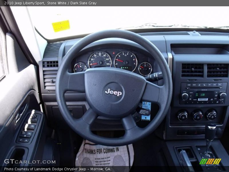 Stone White / Dark Slate Gray 2010 Jeep Liberty Sport
