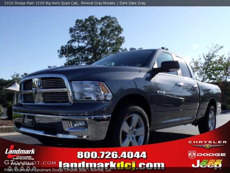 Mineral Gray Metallic / Dark Slate Gray 2010 Dodge Ram 1500 Big Horn Quad Cab