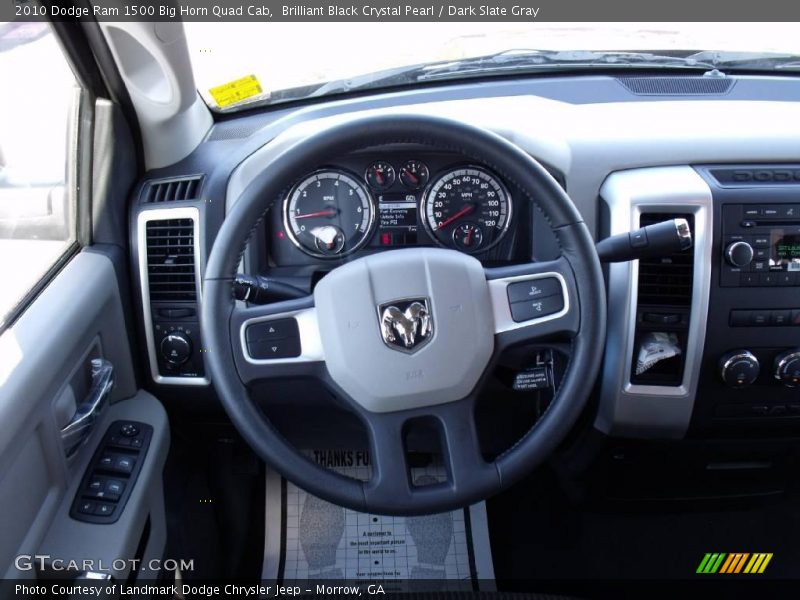 Brilliant Black Crystal Pearl / Dark Slate Gray 2010 Dodge Ram 1500 Big Horn Quad Cab