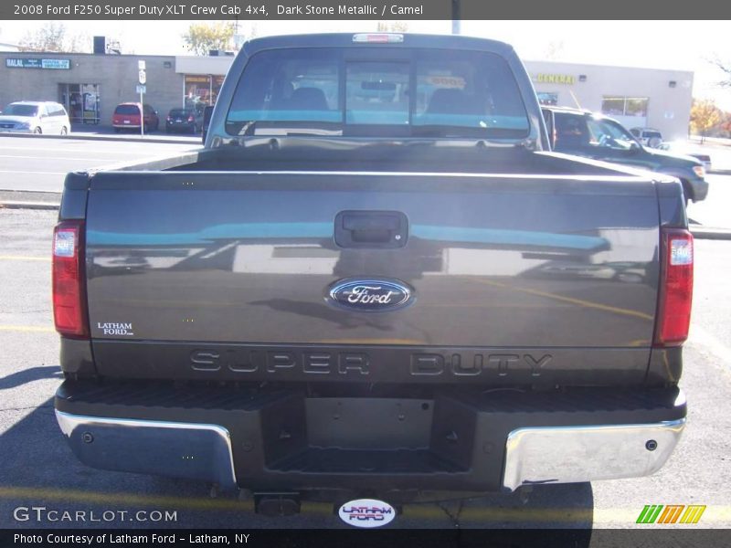 Dark Stone Metallic / Camel 2008 Ford F250 Super Duty XLT Crew Cab 4x4